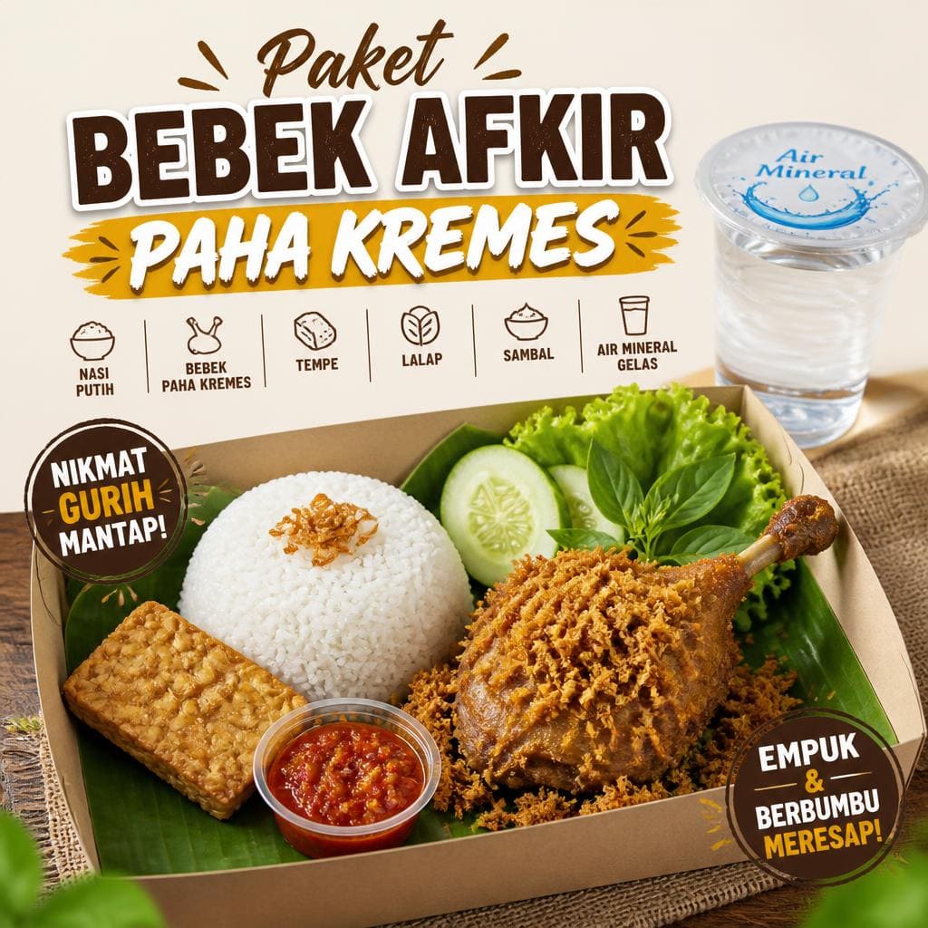 Paket Bebek Afkir Paha Kremes